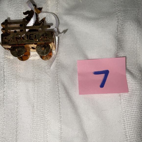 VINTAGE 12 Danbury Mint Annual 23 K Gold-Plated & Brass Christmas Ornaments - Picture 5 of 6